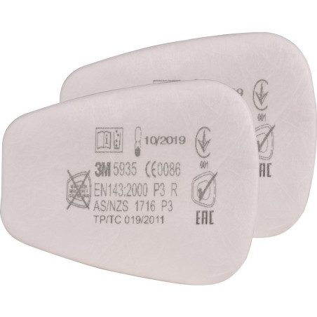 Filtre 3M P3 poussière toxique - lot de 2 Filtre 3M P3 poussière toxique - lot de 2