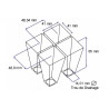 Plaque de semis 96 ALV (600x400m) lot de 2