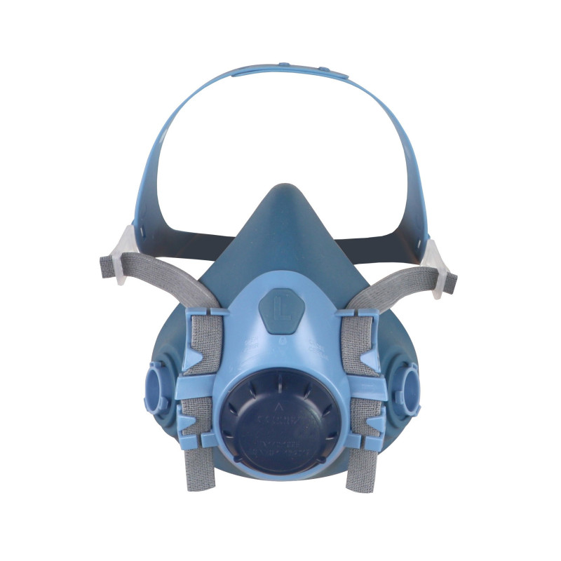 Demi-masque respiratoire en silicone