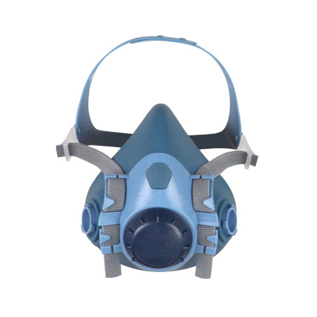 Demi-masque respiratoire en silicone